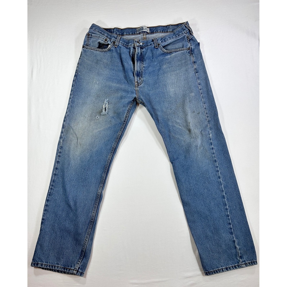 Signature by Levi Strauss & Co Mens Regular Traditional Jeans 40x32 Blue Denim